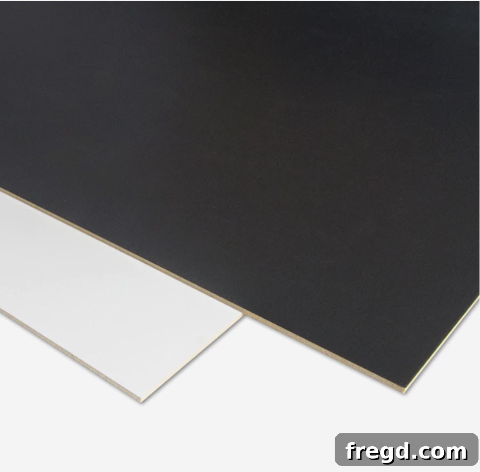 Cutting whiteboard material to size for the sign backing