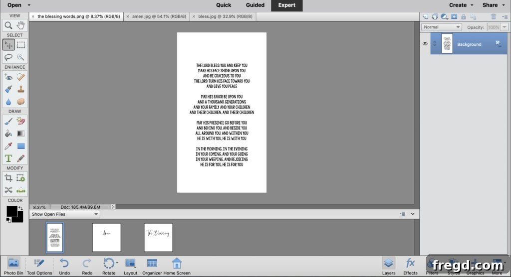 Digital design file for wall sign lyrics created in graphic design software.
