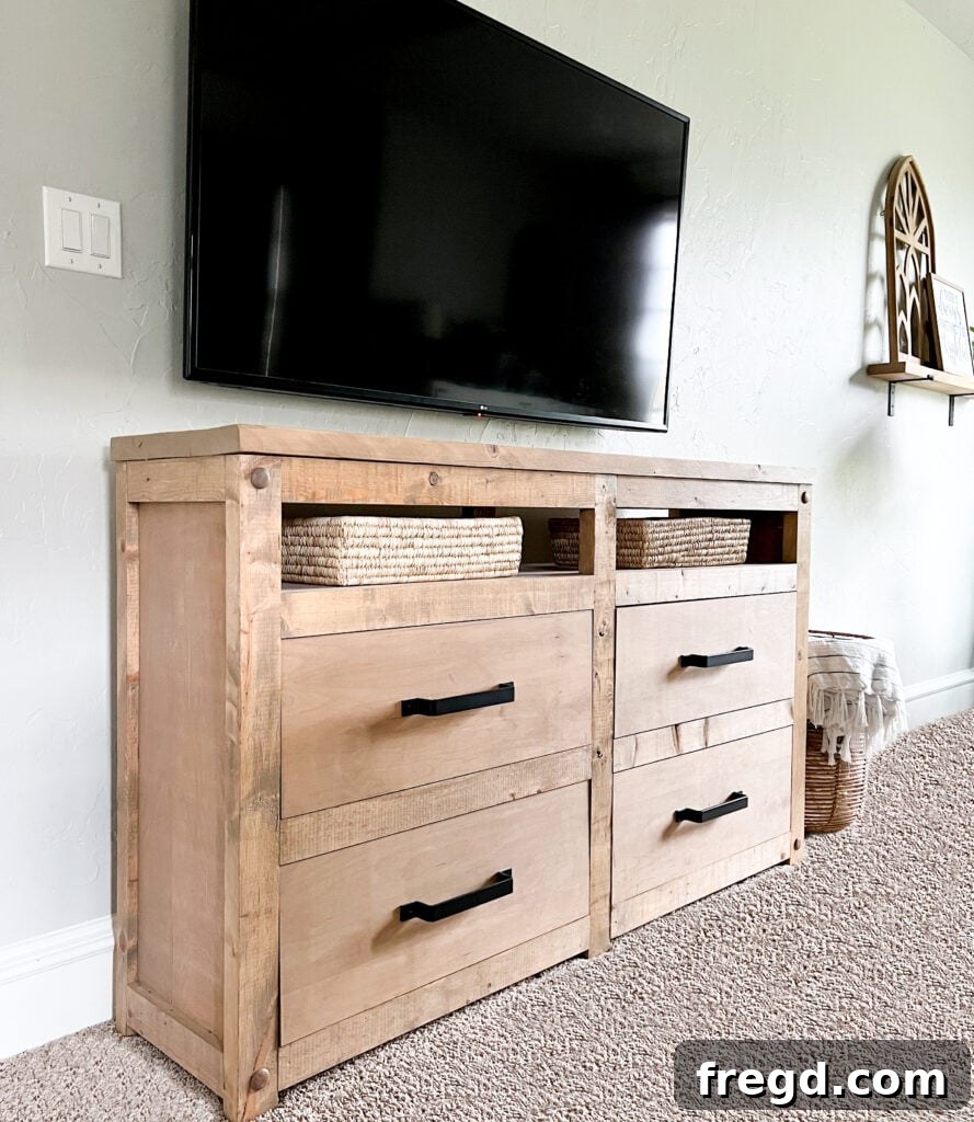 Craft Your Perfect Dresser 2 Beautiful DIY Dresser with Open Shelves by Shanty2chic