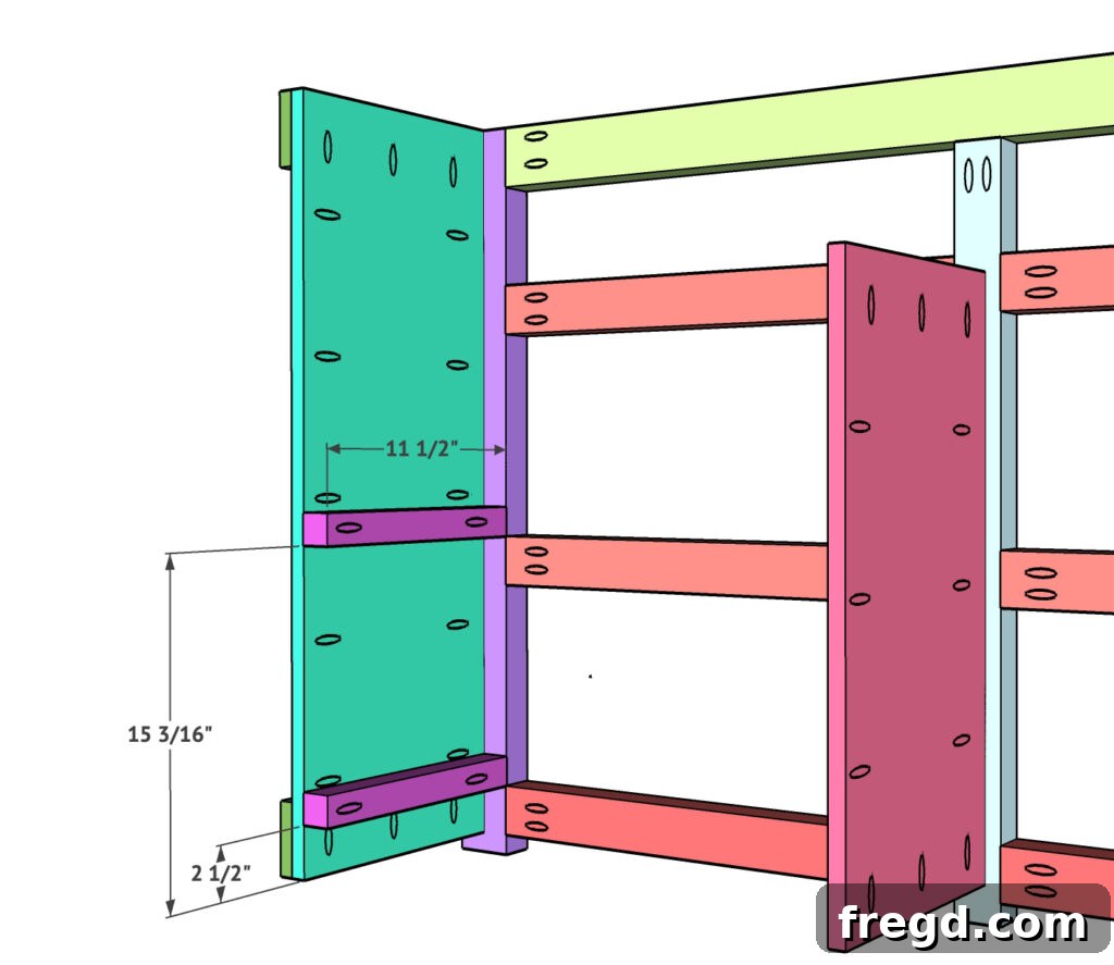 Craft Your Perfect Dresser 15 Installing outside cleats for drawer slide support
