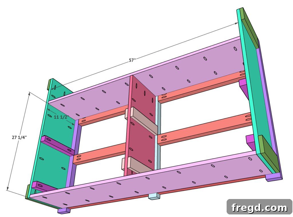 Craft Your Perfect Dresser 17 Installing hardwood plywood shelves for open storage