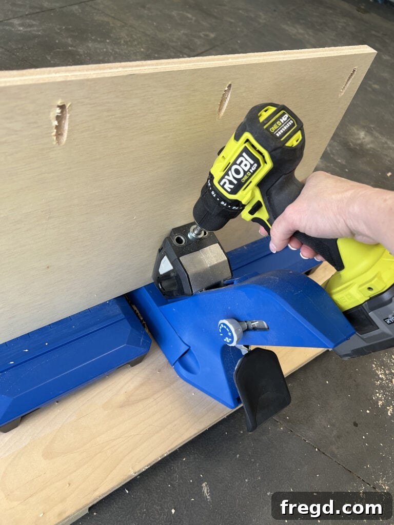 Craft Your Perfect Dresser 10 Attaching 1x4 trim to the top and bottom of side frames
