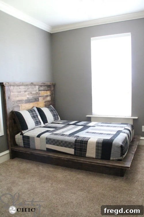 Easy DIY platform bed