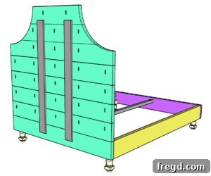 Attaching Headboard to Frame