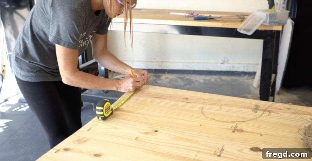 Marking points for headboard arcs