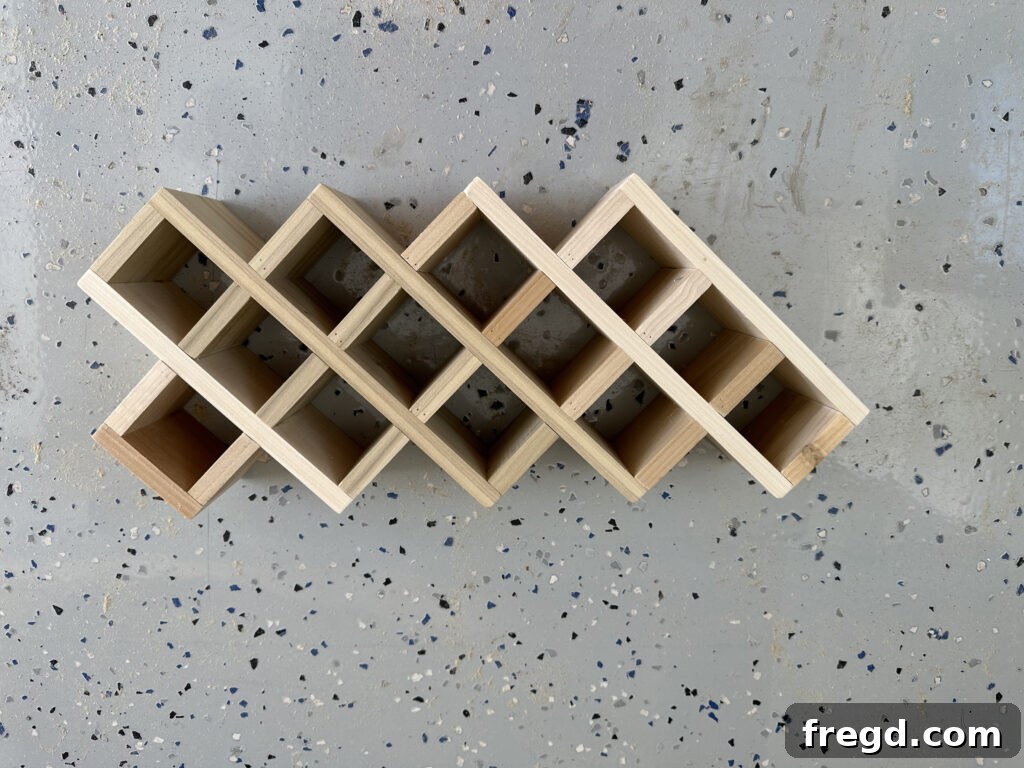 Craft Your Custom Countertop Spice Organizer 14 Attaching the final orange base board to the structure.