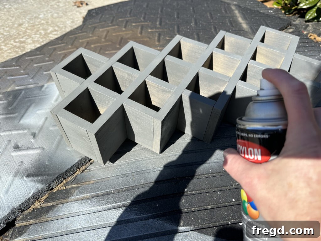 Craft Your Custom Countertop Spice Organizer 16 The finished spice rack after sanding and before applying paint or stain.