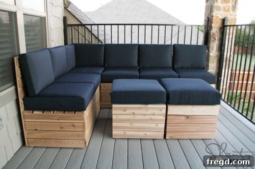 DIY Modular Outdoor Sectional Seating