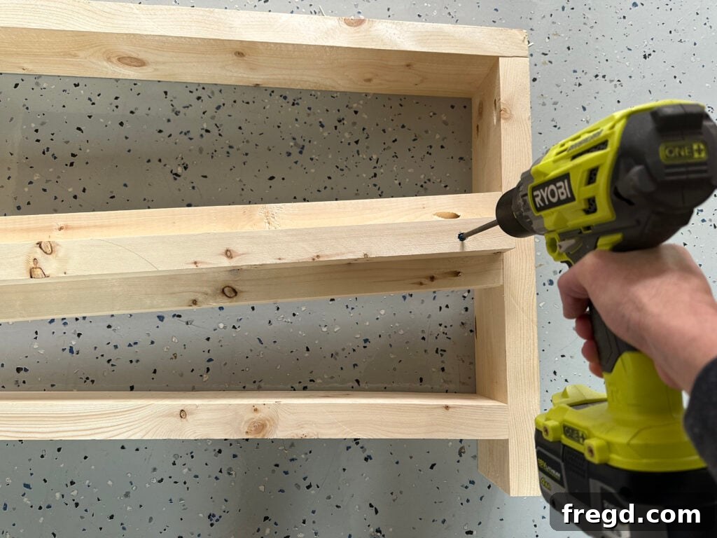 Attaching cleats to the side support of the outdoor couch frame