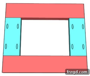 Illustrative diagram for building the back assembly in the DIY outdoor chair recipe.