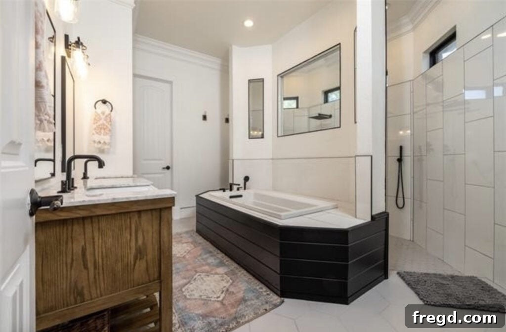 Master Bath Oasis Reimagined 28 Full view of the renovated master bathroom.