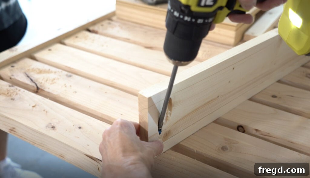Building the back track assembly for the adjustable backrest