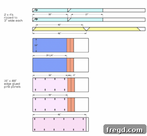Cut List Diagram