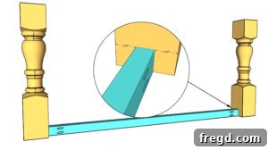 Build Your Own Dining Table with Free DIY Plans 39 Diagram for assembling leg and long apron pieces
