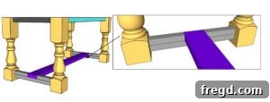 Build Your Own Dining Table with Free DIY Plans 43 Diagram for attaching short trim pieces