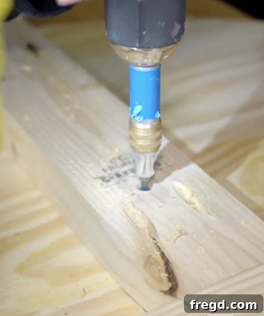 Kreg Quick-Flip tool in use to attach components