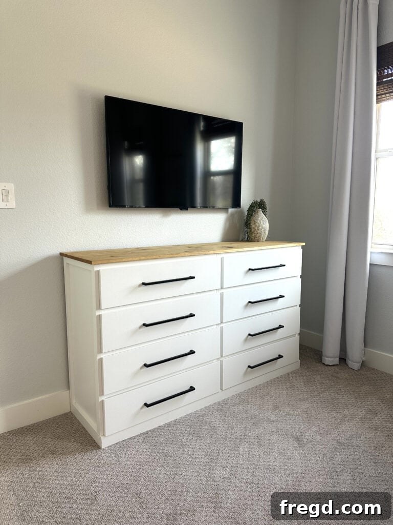 Elevating Your Ikea Malm Dresser 29 Full bedroom view with dresser