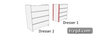Elevating Your Ikea Malm Dresser 35 Attaching middle trim