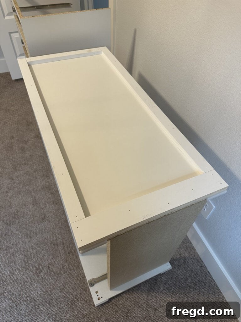 Elevating Your Ikea Malm Dresser 8 Dresser with side trim attached