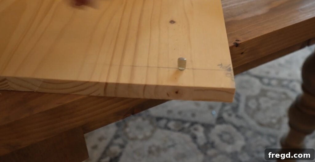 Build Your Own Side Table A Complete Visual Guide 17 Ensuring shelf pin holes are level with the back support