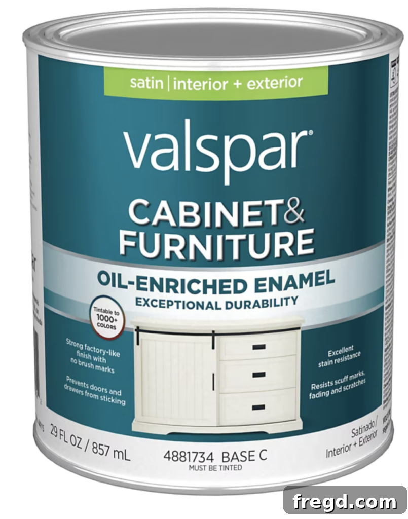 Applying Valspar Cabinet and Furniture Paint to the newly cased opening.