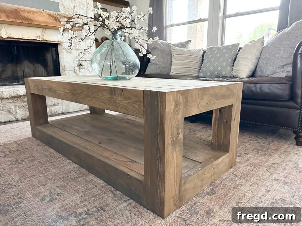 DIY Modern Wood Coffee Table project image
