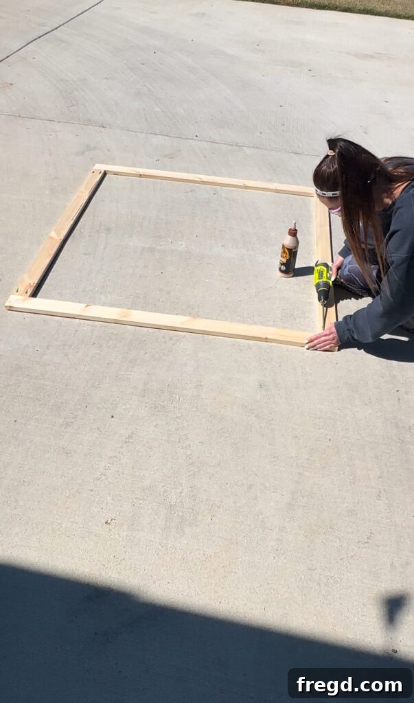 Craft Your Own Custom Dresser 22 Assembling the vertical and horizontal pieces of the face frame