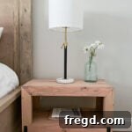 Crafting a Rustic Modern Nightstand 26 Completed DIY Rustic Modern Nightstand