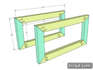 Crafting a Rustic Modern Nightstand 27 Step 1: Assembling the nightstand frames