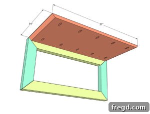 Crafting a Rustic Modern Nightstand 28 Step 2: Attaching the tabletop