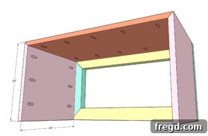 Crafting a Rustic Modern Nightstand 29 Step 3: Attaching the side panels
