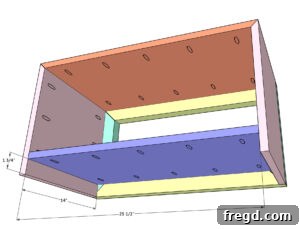 Crafting a Rustic Modern Nightstand 30 Step 4: Securing the bottom shelf
