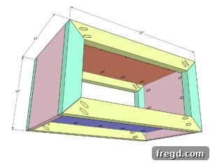 Crafting a Rustic Modern Nightstand 31 Step 5: Attaching the second face frame