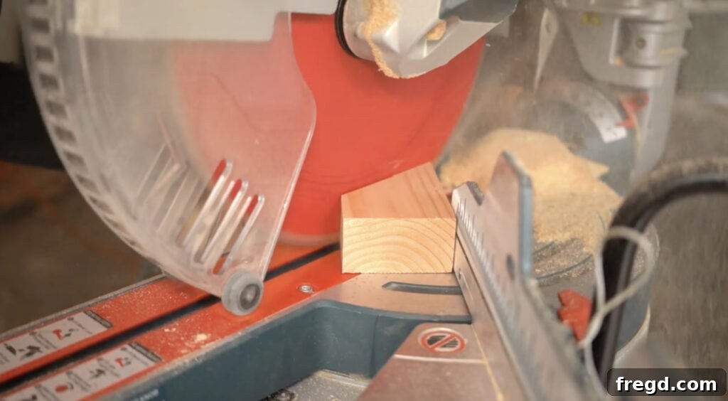 Crafting a Rustic Modern Nightstand 7 Drilling pocket holes into frame pieces with Kreg Jig