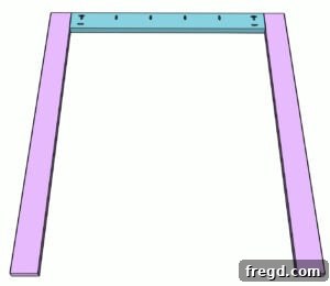 Headboard Frame Assembly Step