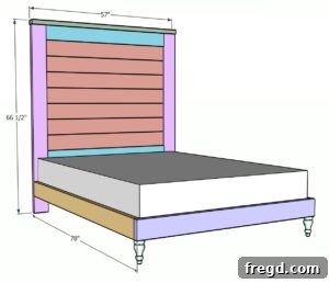 Finished Bed Frame Staining