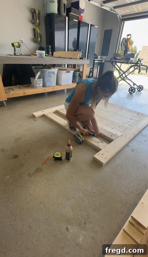 Adding a bottom headboard stretcher for extra stability