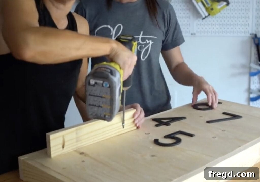 Assembling the U-shaped frame for the planter box