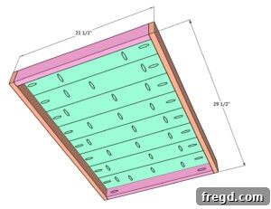 Securing vertical side trim to the planter panel