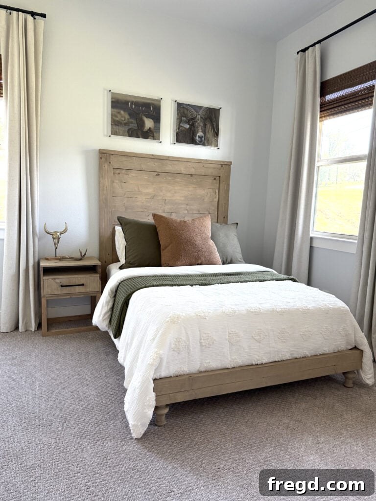 Easy Wood Nightstand Builds for Newbies 27 Another perspective of the finished DIY wood nightstand, emphasizing its clean lines and sturdy construction.