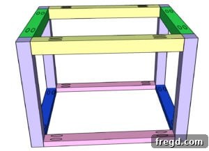 Easy Wood Nightstand Builds for Newbies 34 Top support attachment diagram.