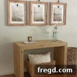 Modern Waterfall Console Build It Yourself for Less Than 100 Dollars 23 DIY Waterfall Console Table finished project