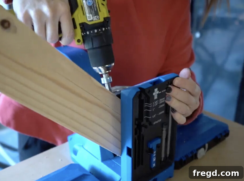 Modern Waterfall Console Build It Yourself for Less Than 100 Dollars 5 Cutting 2x4 boards for the console table frame