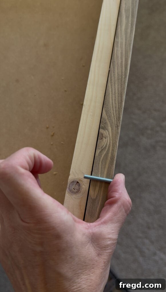 Troubleshooting a short machine screw for a drawer pull