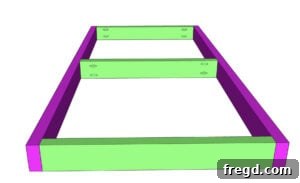 Ultimate DIY 4x8 Workbench With Free Plans 15 Building the top frame of the workbench