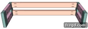 Connecting long frame pieces to side assemblies.