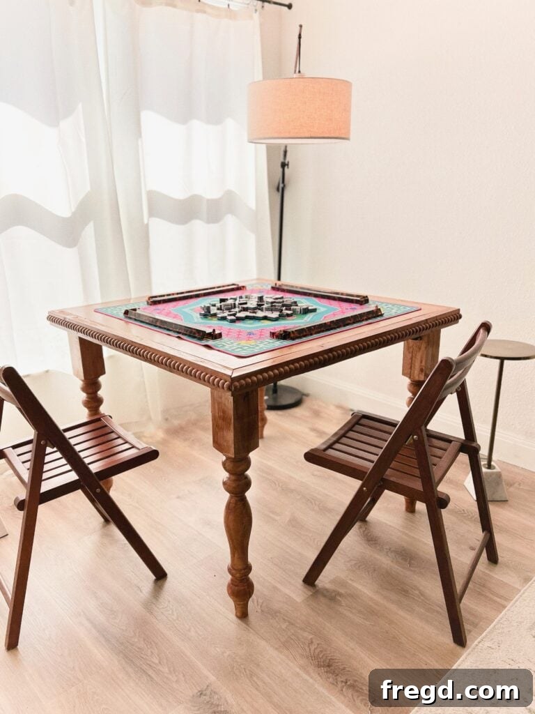 DIY Portable Mahjong Table Tailored For Your Game 12 Portable Mahjong Table ready for use