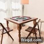 Completed DIY Portable Mahjong Table
