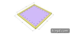 DIY Portable Mahjong Table Tailored For Your Game 16 Attaching mitered trim