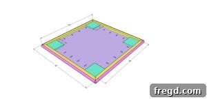 DIY Portable Mahjong Table Tailored For Your Game 17 Adding foot pads